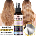 GSWP 10-in-1 Leave-in Hair Spray contains Moroccan argan oil and castor oil, providing heat protection and deep moisturization.