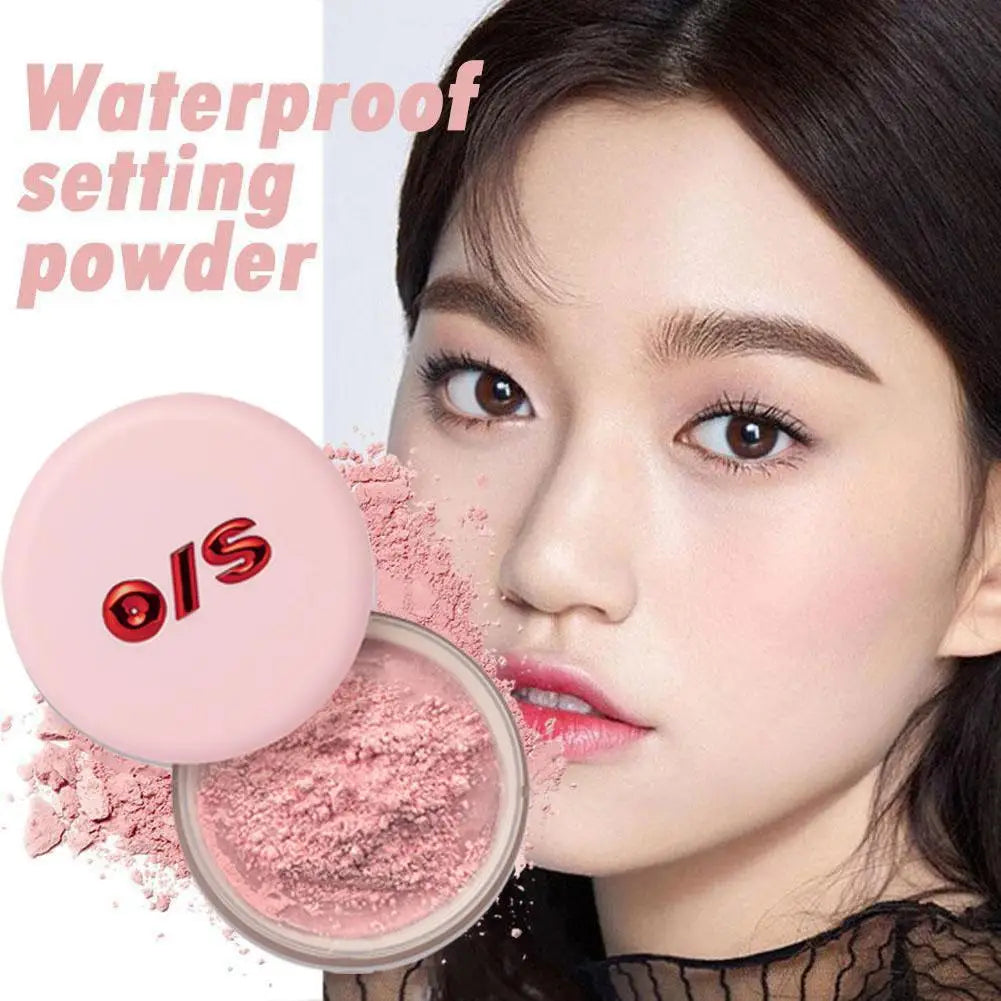 6 Color Setting Powder Matte Lasting Oil Control Hidden Honey Powder Pore Setting Powder&143ml Waterproof Setting Powder Spray
