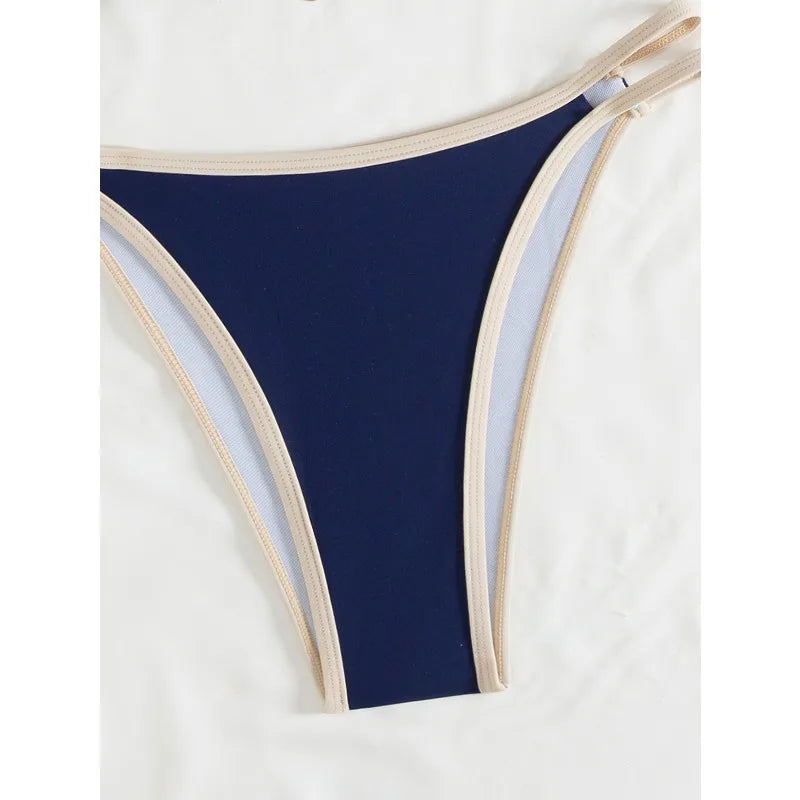2026 Strappy String Bikinis Sexy Triangle Swimsuit Women Printed Swimwear Female Bathers Bathing Swimming Suit Beachwear Summer