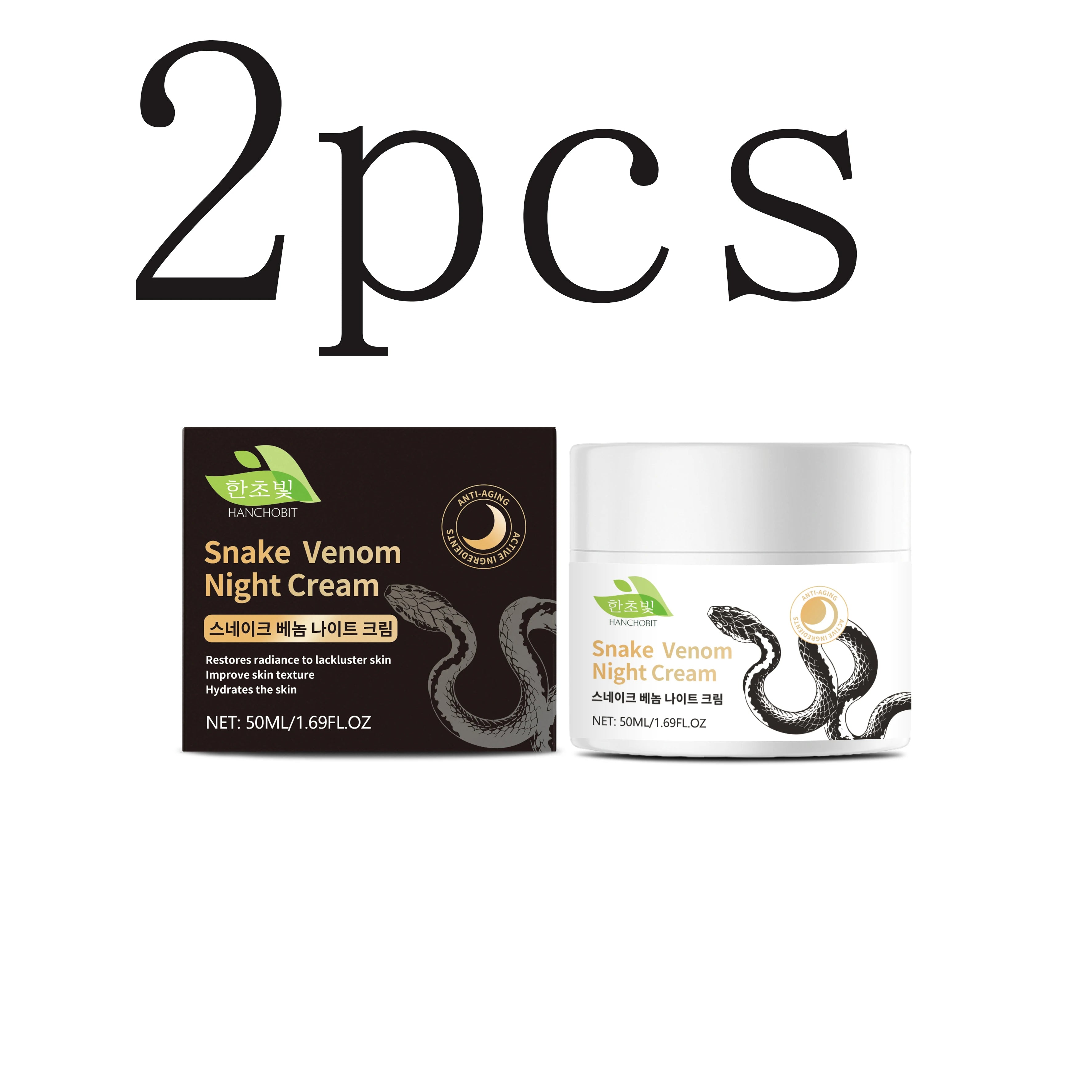 Snake Venom Night Cream: Daily Facial Care for Deep Nourishment, Refining Skin Texture, and Delivering a Smooth Complexion
