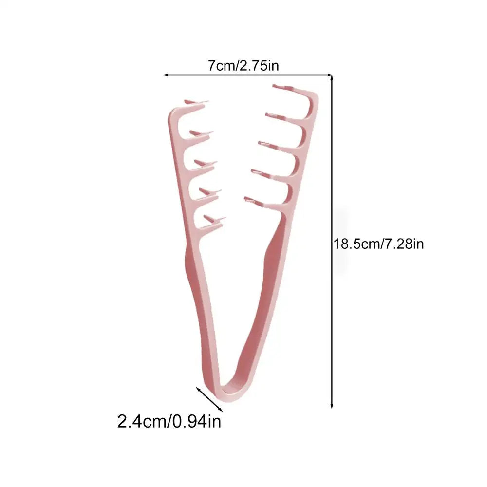 Wide Tooth Comb for Curly Hair Roots Volumizing Tool Covering Bangs Seam Grooming Tool Volumizing Wide-Tooth Hair Styling Comb