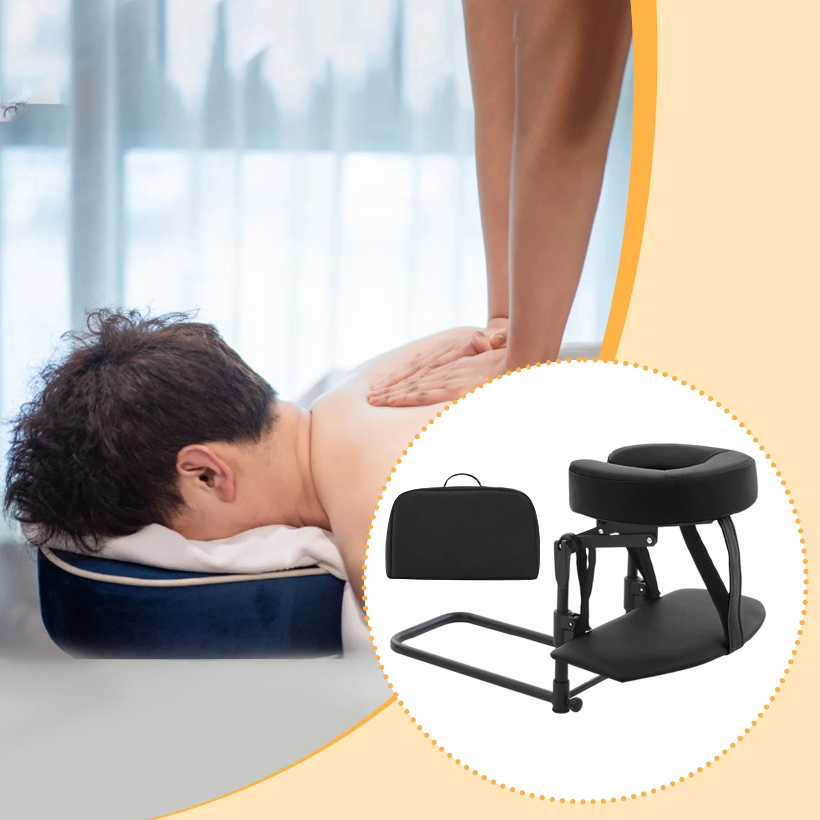 Desktop and Home Mattress Massage Kit Multi Function Comfortable Siesta Artifact Adjustable Face Down Pillow for Beauty Bed SPA