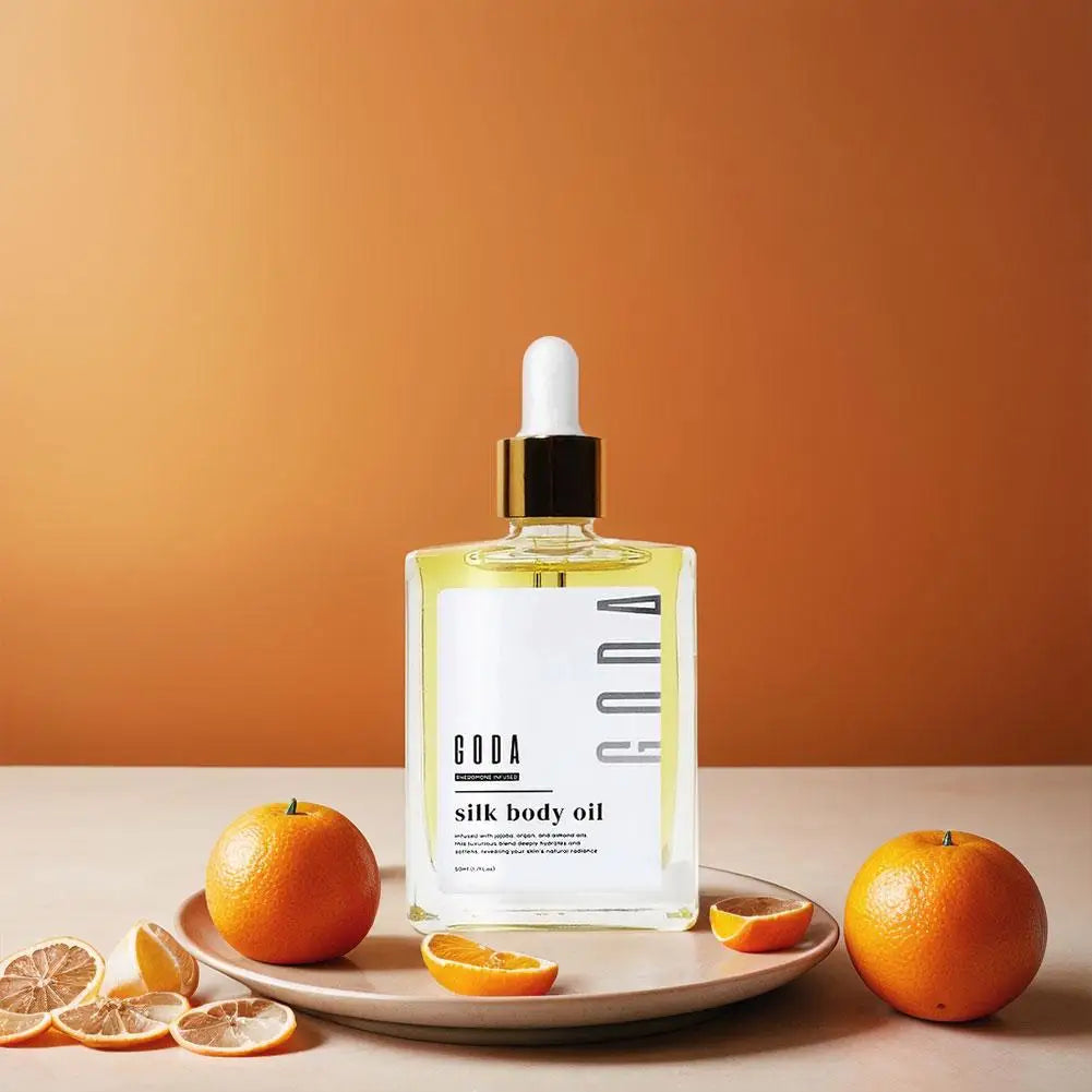 GODA Silk Body Oil Pheromone Fragrance Essential Oil Crafted For Mature Skin Promotes Skin Renewal Reduce Blemish Body Skincare