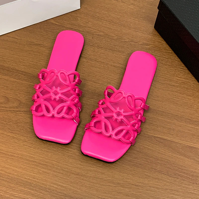 Women's Sandals Summer Slipper Ladies Slides Sandals Fashion Design Beach Flip Flops Flat Shoes Shoes for Women Slippers Zapatos