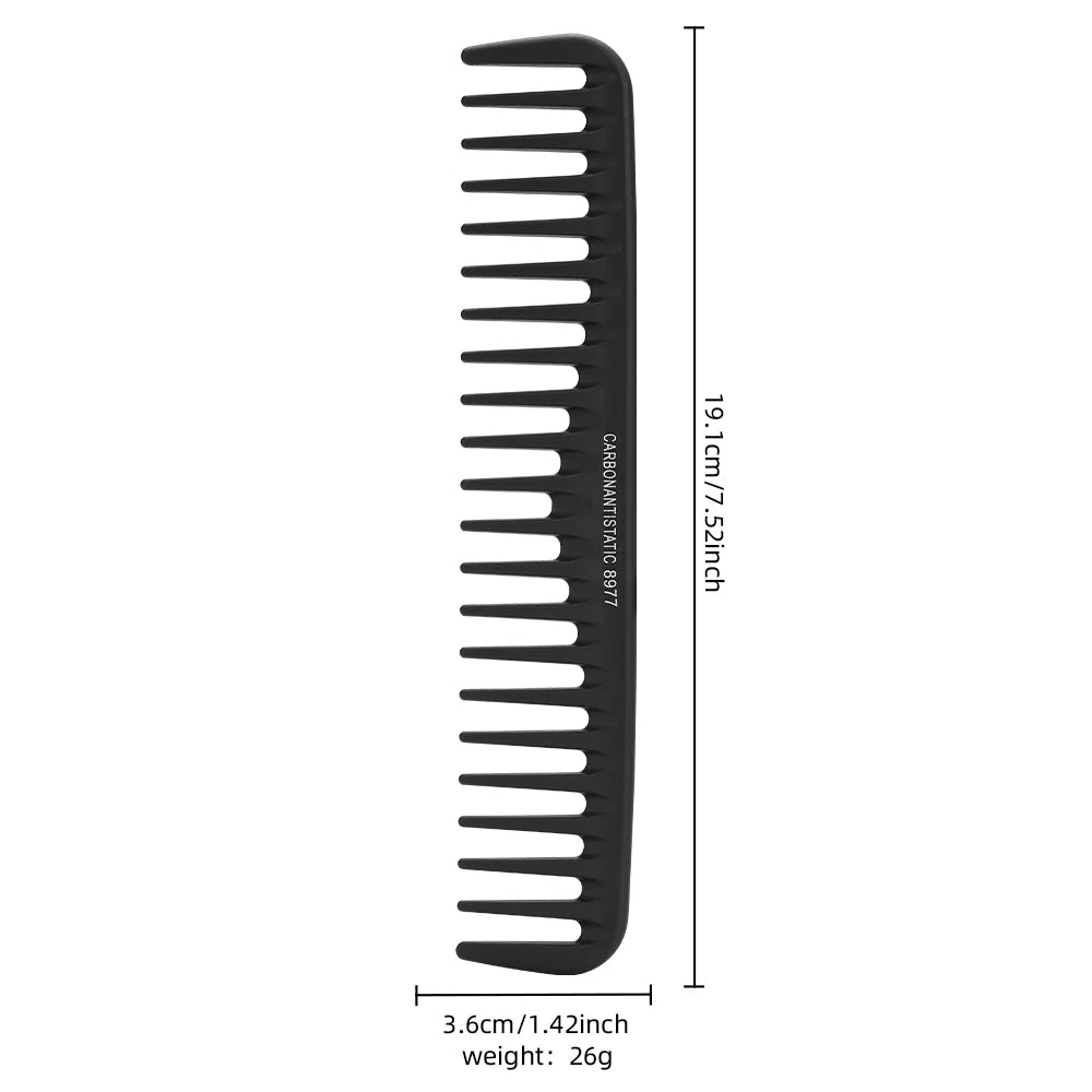 Wide Tooth Curl  Comb Detangling Comb Texture Comb For Curly Wet Wavy Thick Hair Wigs Salon Barber Hairstyle Tool ﻿