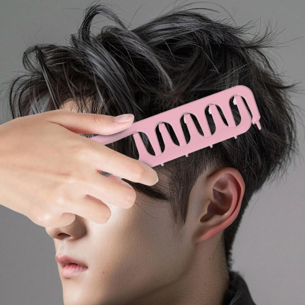 Wide Tooth Comb for Curly Hair Roots Volumizing Tool Covering Bangs Seam Grooming Tool Volumizing Wide-Tooth Hair Styling Comb