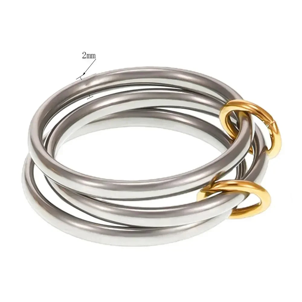Elegant Minimalist Stackable Rings for Women Stainless Steel Perfect for Daily Commute, and Special Occasions, Everyday Rings
