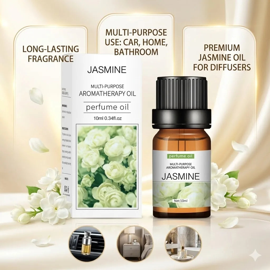 10ml Pure Natural Plant Essential Oil Aromatherapy Oil for Bedroom Bathroom Car Air Freshener Fragrance Oil Aromatic Oil