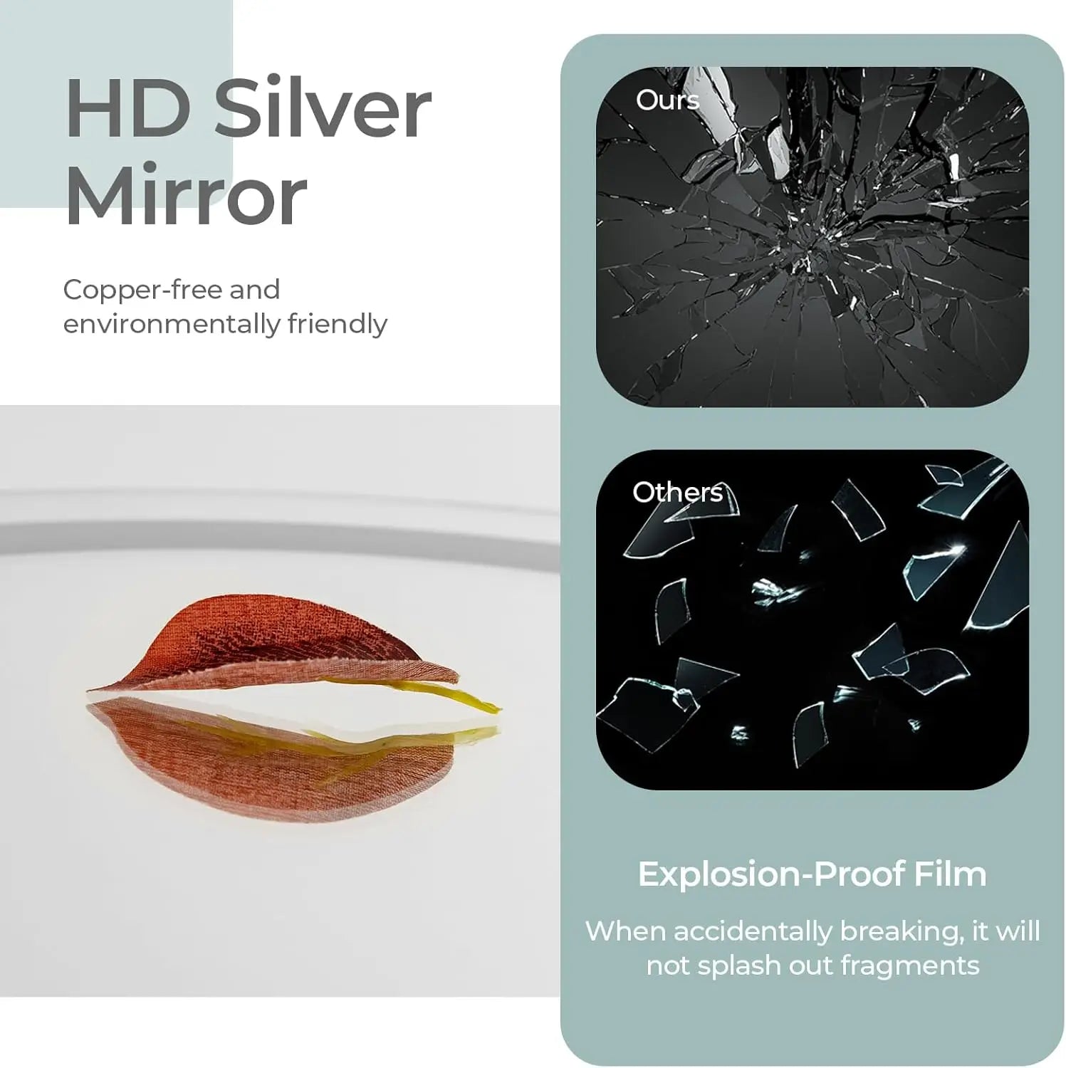 Vanity Makeup Mirror with Lights Detachable 15x Magnification 3 Color Lighting Modes Touch Screen Control 360°Rotation