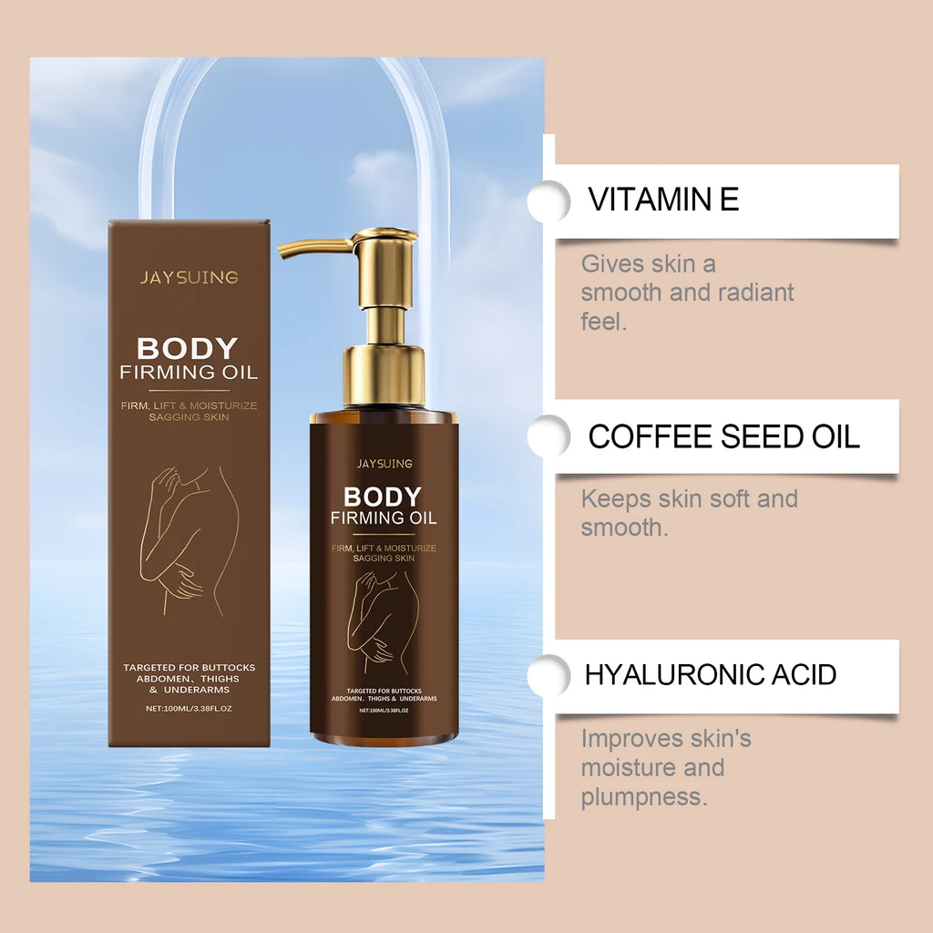 Moisturizing and firming body oil, improves dryness and roughness, easy to absorb during massage, makes skin smooth and radiant