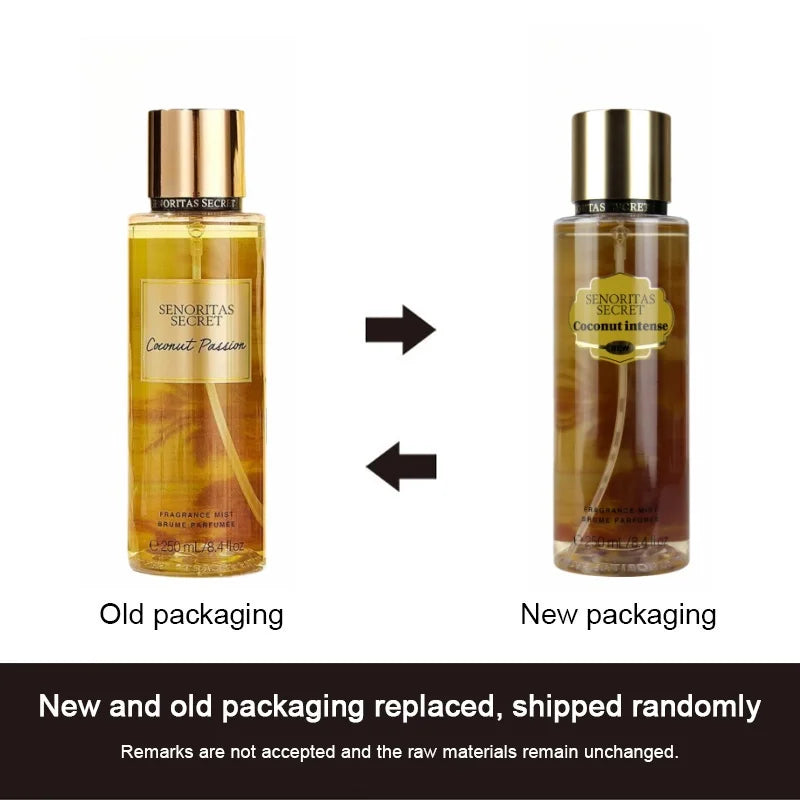 Original Perfume Vanilla Flower Fruit 250ml Fragrance Mist Scent Light Long Lasting Fragrance Women's Perfume Charming Gift