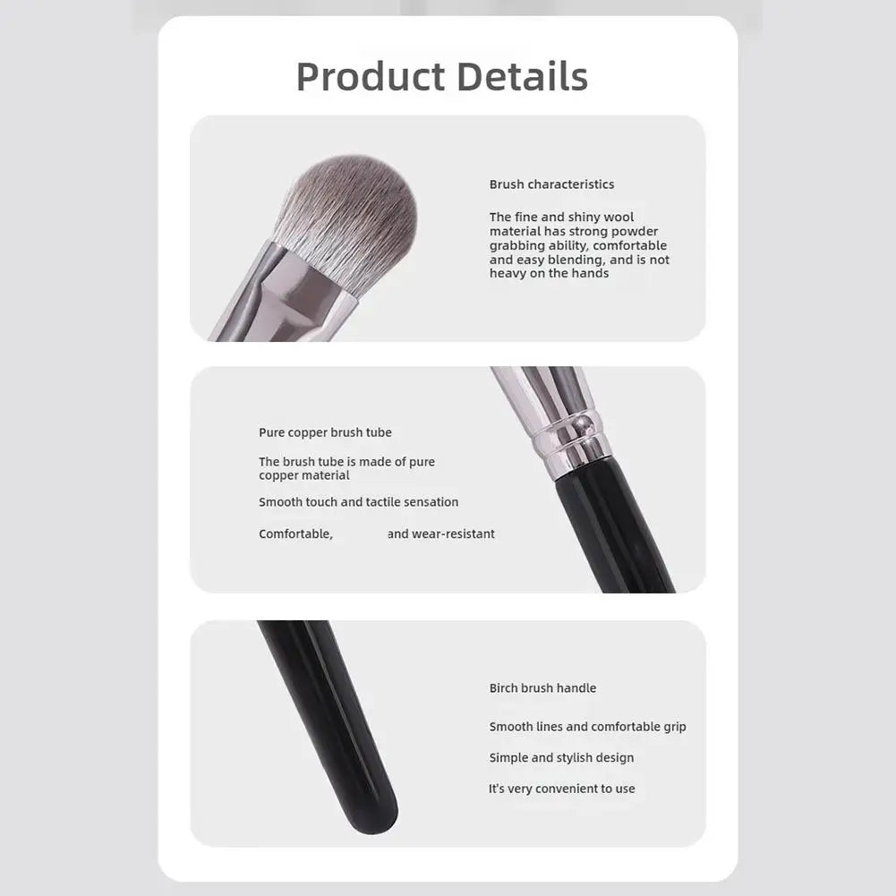 Blusher Brush Powder Blush Cream Liquid Blush Makeup Brushes Flat Small Precise Blush Brush Makeup Tools