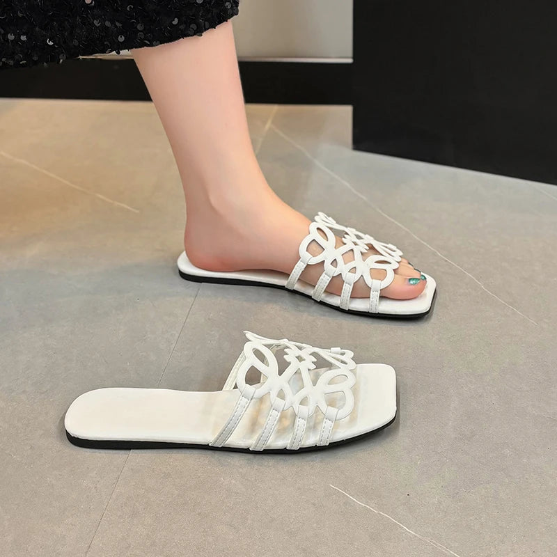 Women's Sandals Summer Slipper Ladies Slides Sandals Fashion Design Beach Flip Flops Flat Shoes Shoes for Women Slippers Zapatos