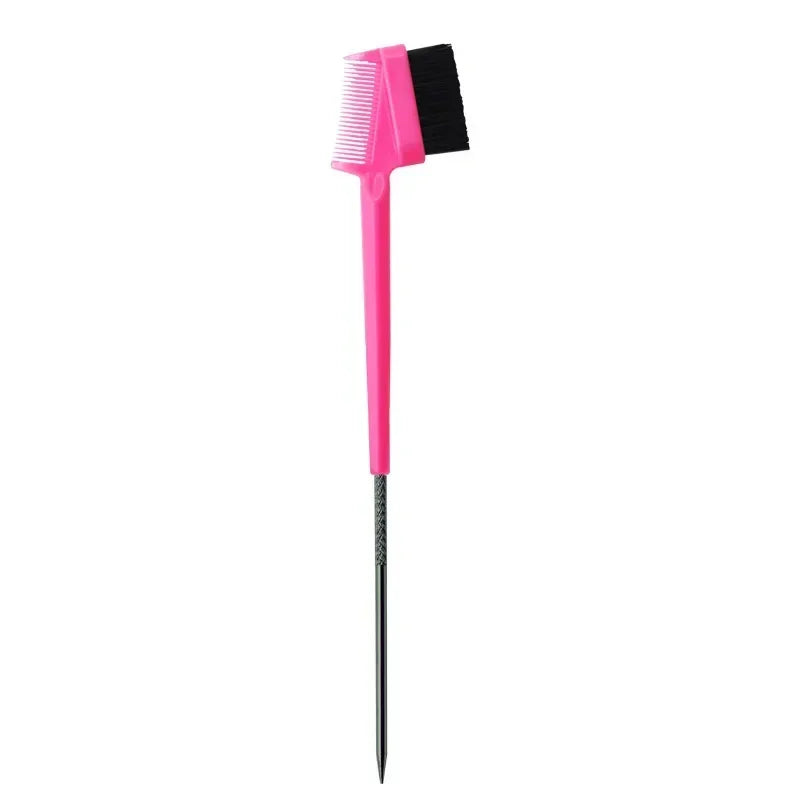 Beauty Edge Brush Comb Vendor Double Sided 3 In 1 Edge Control Brush for Baby Hair Salon Hair Comb Brushes Beauty Tools