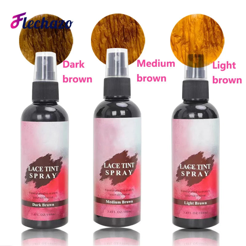 Lace Tint Spray For Wigs Hair Wax Stick Edges Control Wig Glue Adhesives Glue Remover Wig Installation Kit Set Brush Accessories