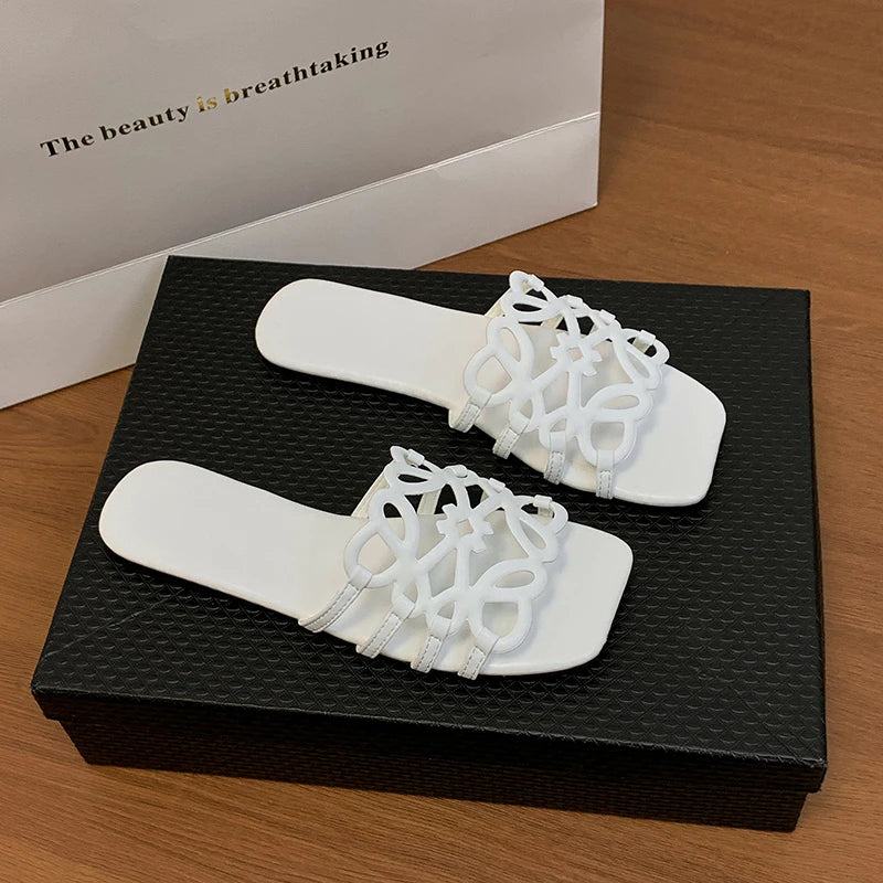 Women's Sandals Summer Slipper Ladies Slides Sandals Fashion Design Beach Flip Flops Flat Shoes Shoes for Women Slippers Zapatos
