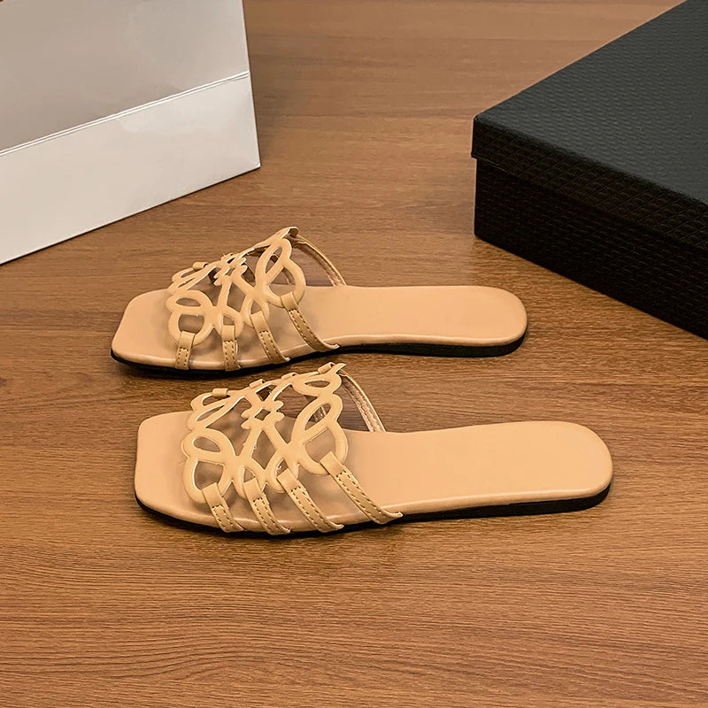 Women's Sandals Summer Slipper Ladies Slides Sandals Fashion Design Beach Flip Flops Flat Shoes Shoes for Women Slippers Zapatos