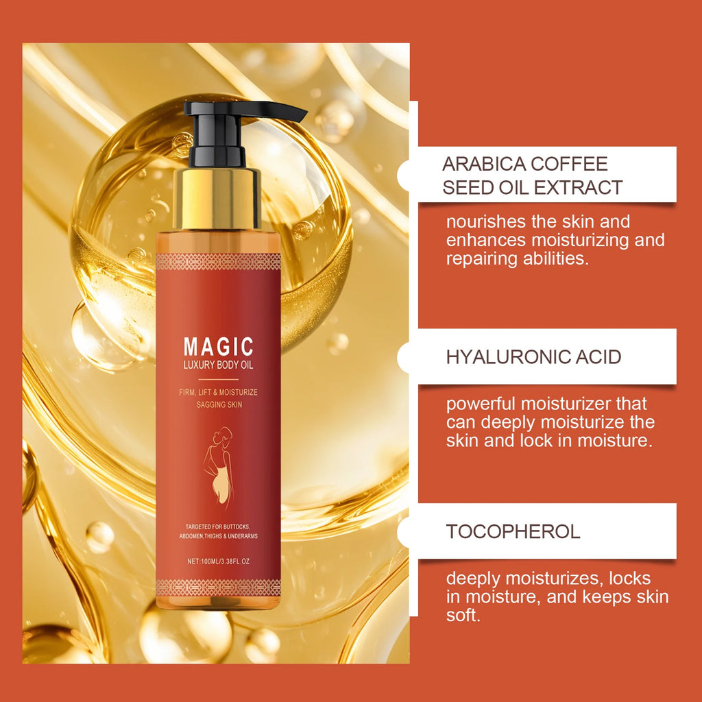 Premium Firming Magic Luxury Body Oil Moisturizing Skin Dry Rough Firming Chest Thighs Anti-Wrinkle Body Massage Care Lotion