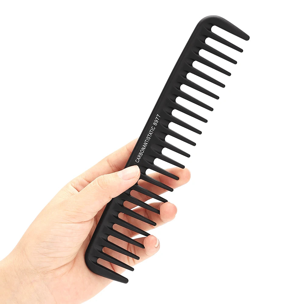 Wide Tooth Curl  Comb Detangling Comb Texture Comb For Curly Wet Wavy Thick Hair Wigs Salon Barber Hairstyle Tool ﻿