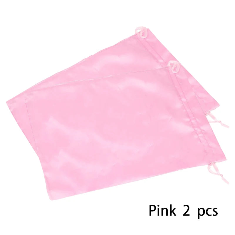 Satin Storage Bags 25*35cm wig storage Satin Wig Bags Black Pink Soft Silk Wig Bag For Hair Wig Packaging Tools