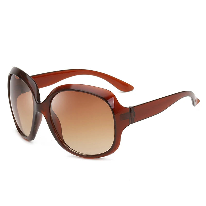 Oversized  Sunglasses Women Luxury Brand Designers Oval Sun Glasses Vintage Black Shades UV400 zonnebril dames