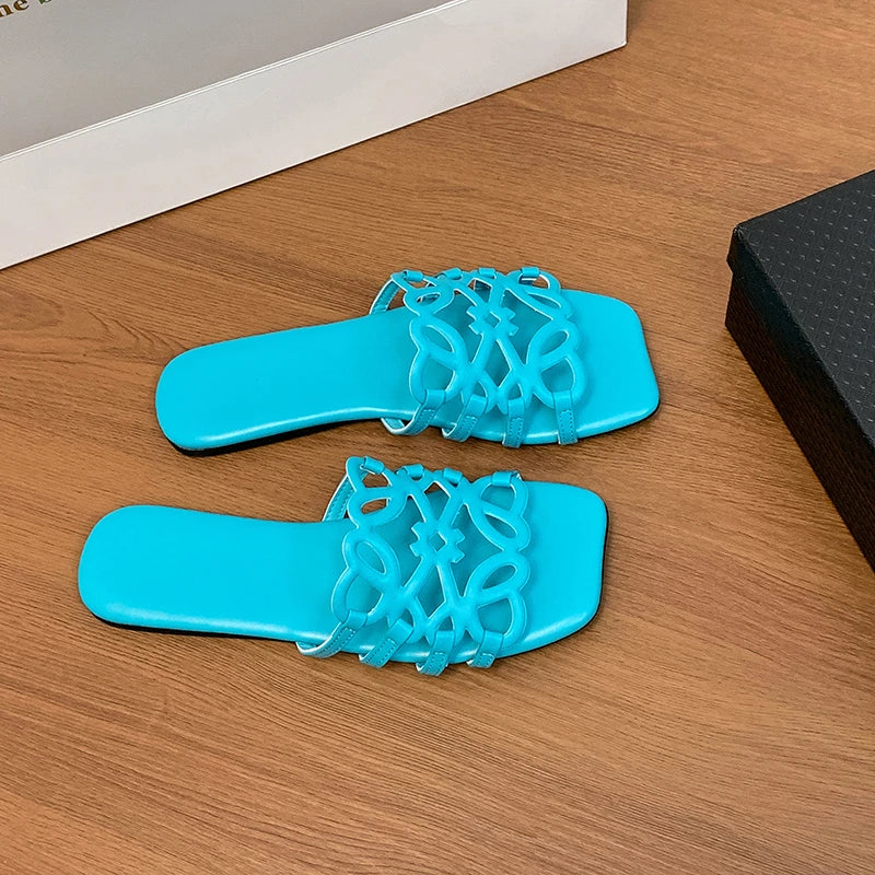 Women's Sandals Summer Slipper Ladies Slides Sandals Fashion Design Beach Flip Flops Flat Shoes Shoes for Women Slippers Zapatos