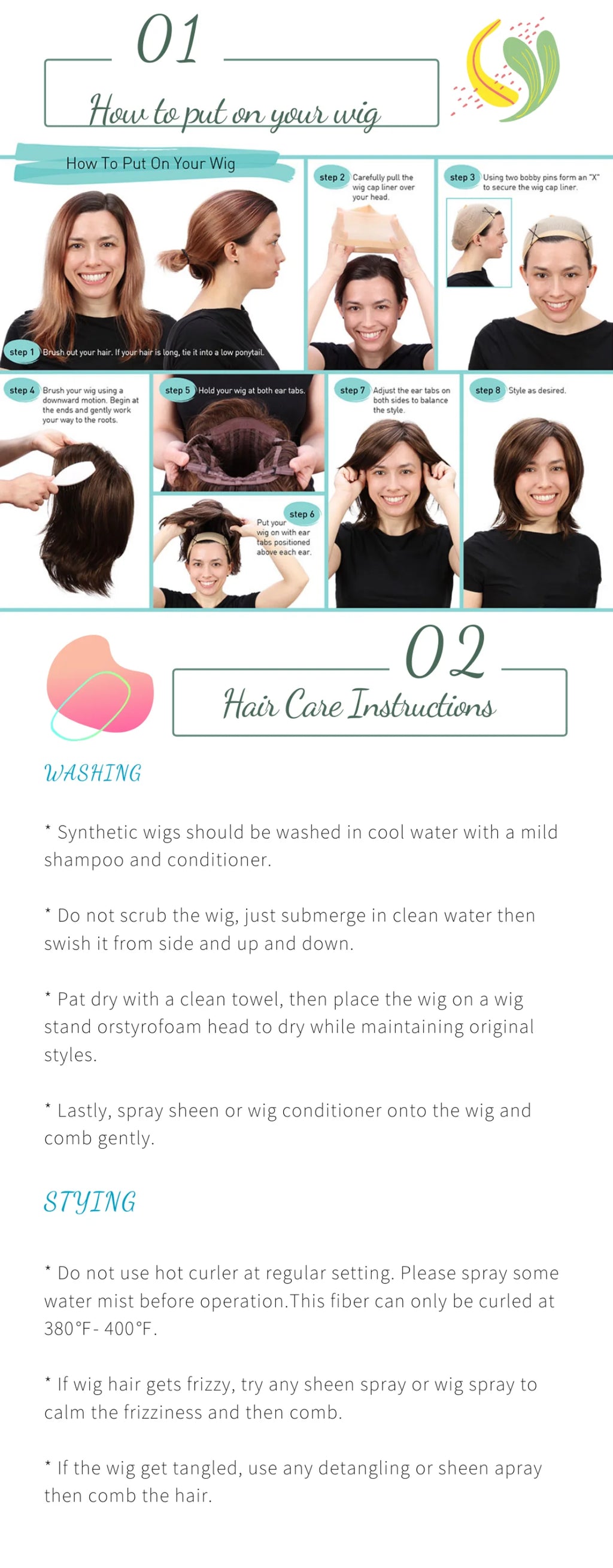 13*4 Lace Front Wigs Straight Wigs with High Quality Synthetic Hair  Wigs and Good Texture