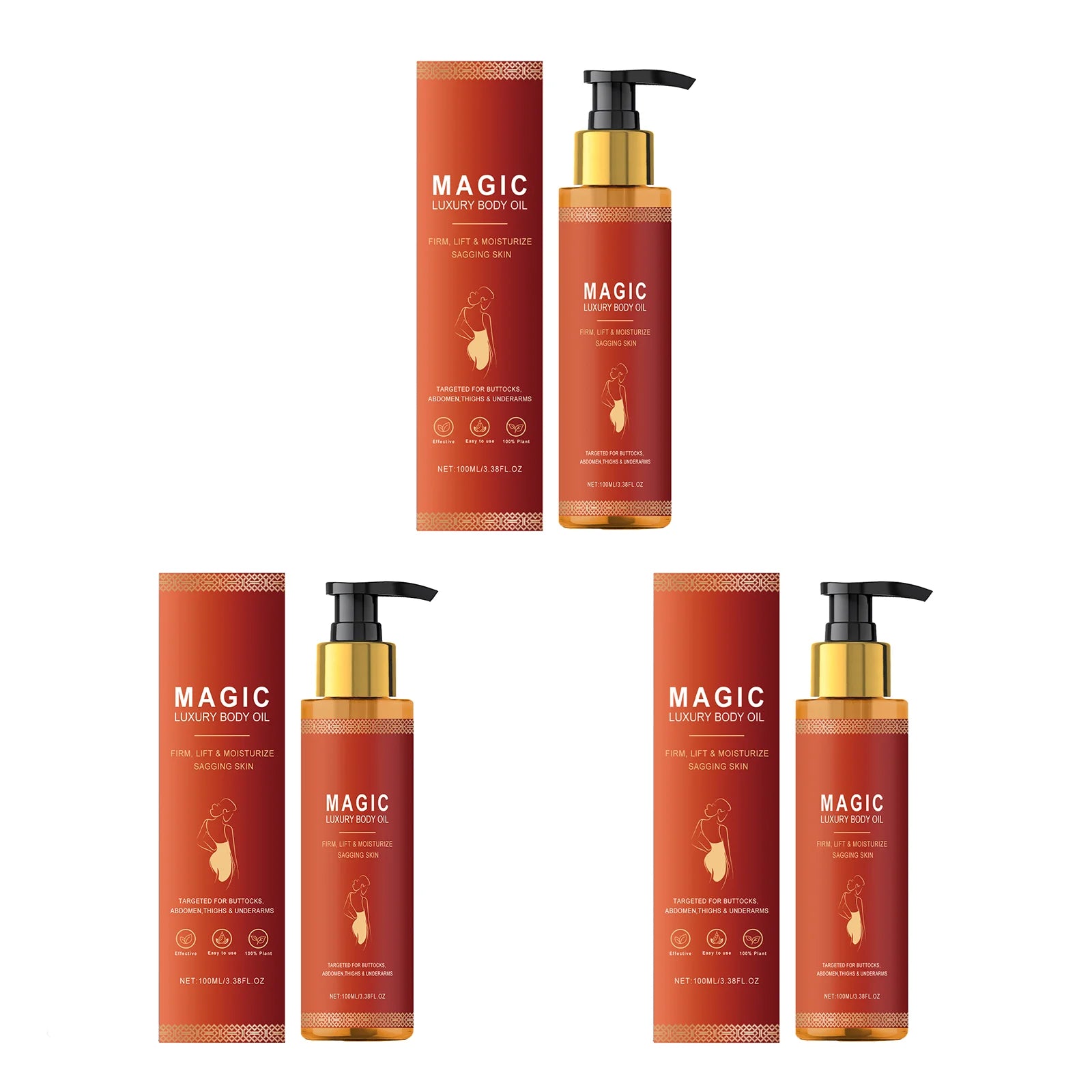 Premium Firming Magic Luxury Body Oil Moisturizing Skin Dry Rough Firming Chest Thighs Anti-Wrinkle Body Massage Care Lotion