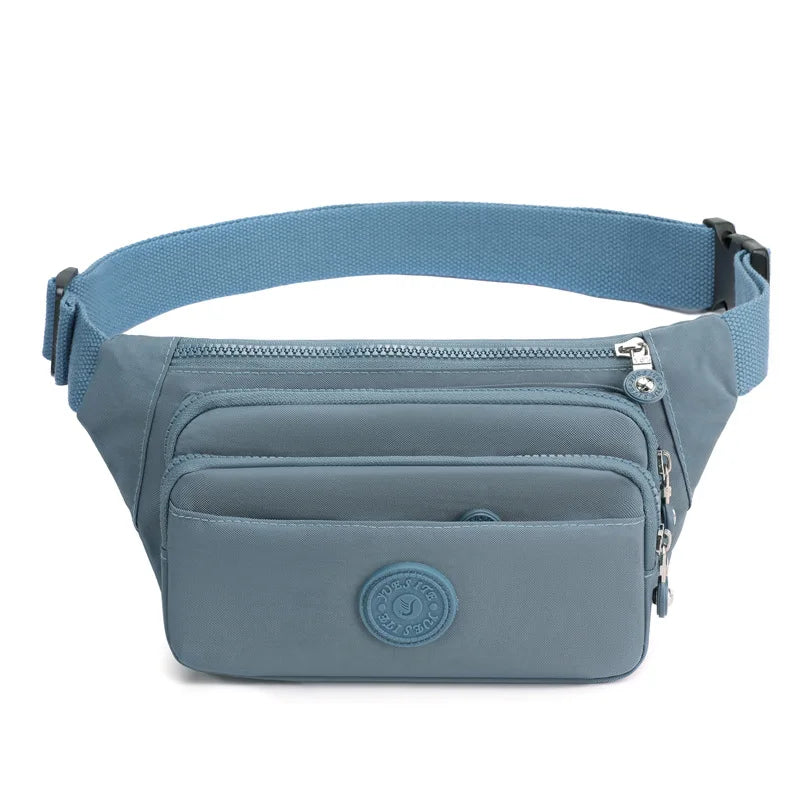 Waist Bags For Women 2024 New Nylon Leisure Solid Color Fanny Pack For Girls Crossbody Chest Bag Belt Waist Packs