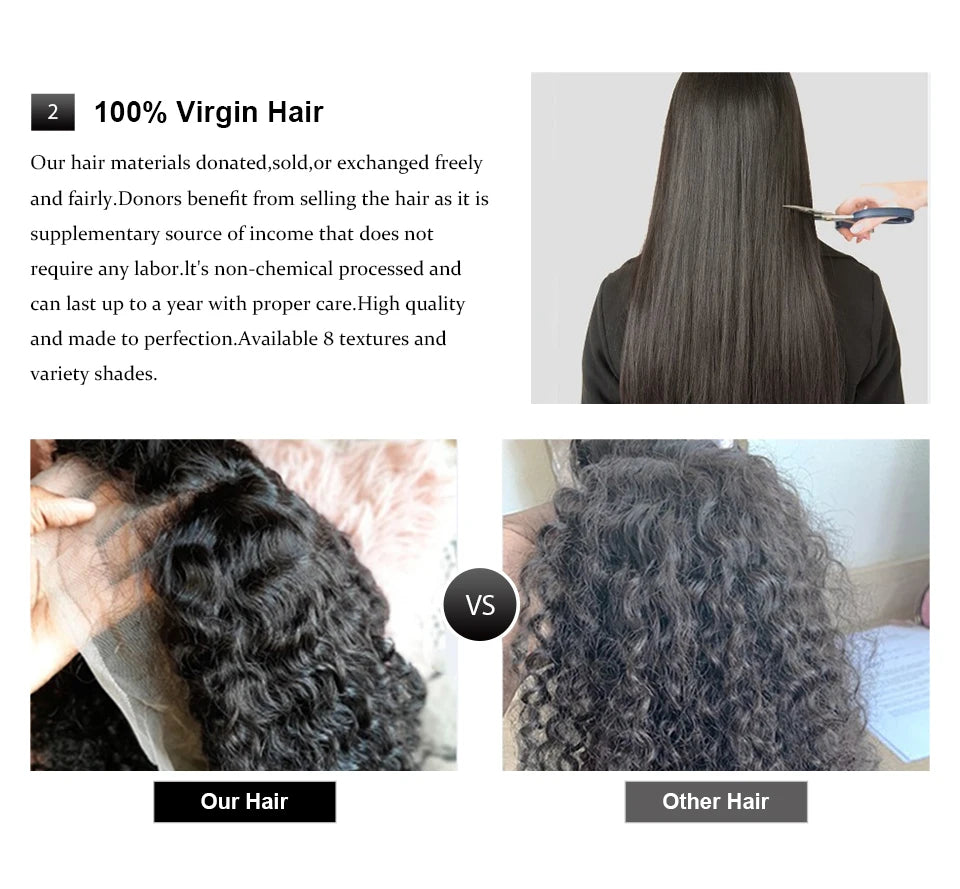 360 Full Lace 250% 13x6 HD Lace Frontal Wig 13x4 Frant Silky Body Wave Curly Remy Human Hair Dark Black Glueless Pre Plucked