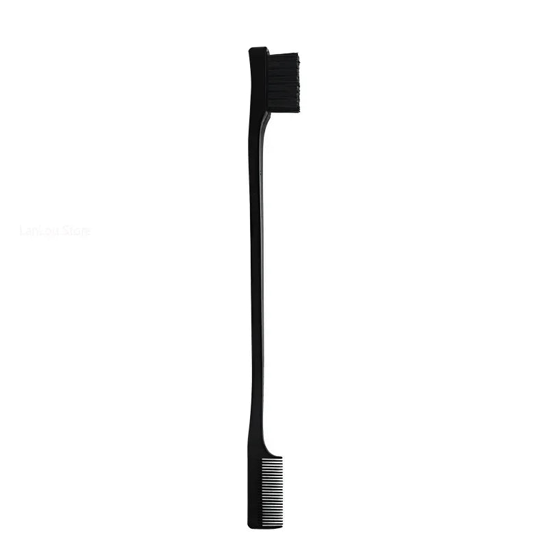Beauty Edge Brush Comb Vendor Double Sided 3 In 1 Edge Control Brush for Baby Hair Salon Hair Comb Brushes Beauty Tools
