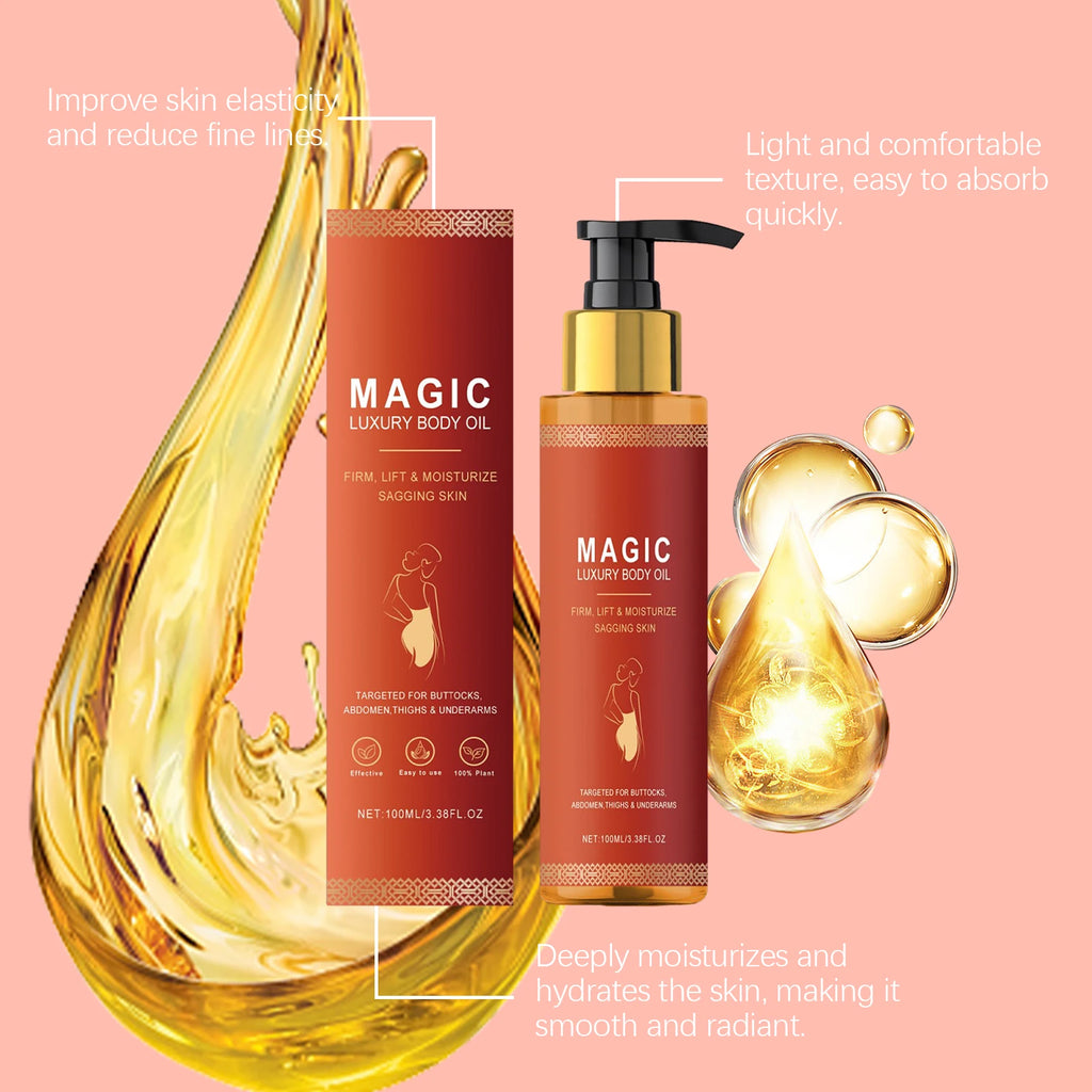 Premium Firming Magic Luxury Body Oil Moisturizing Skin Dry Rough Firming Chest Thighs Anti-Wrinkle Body Massage Care Lotion