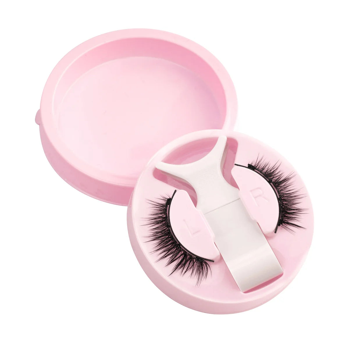 1 Pair Magnetic Lashes For Eye With Winged Ends Soft Reusable Magnetic Eyelashes Natural Look 3D False Lashes Makeup With Tool