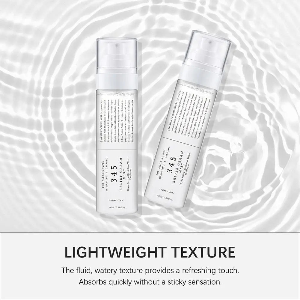 345 Skin Soothing Spray 18ml Hydrating Moisturizer Repair Reduce Redness Improve Dullness Gentle Refreshing Non Sticky Face Mist