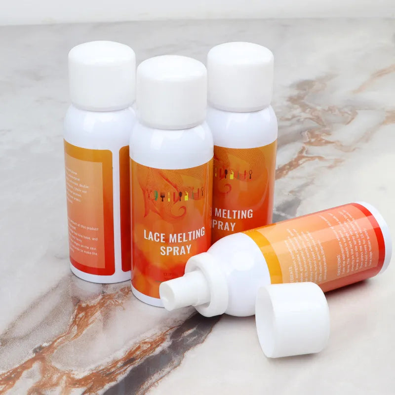 Lace Melting Spray 100Ml Dry Fast Lace Hold Wig Glue Spray For Lace Front Wigs Daily Use Quick Weave Wear Lace Melted Spray