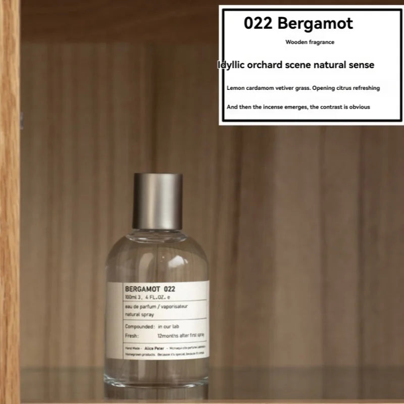 100ML Unisex Perfume Sandalwood Fresh Fragrance Eau De Toilette Classic Fruity Notes Women Man Parfum Bergamot Body Spray