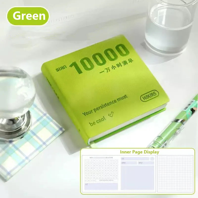Self-Discipline Checklist Notepad Pocket Diary 10000 Hours Journal Notebooks Note Book Office School Supplies