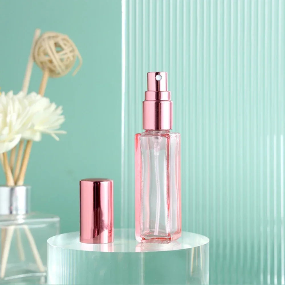 10ml Mini Perfume Spray Bottles Glass Refillable Bottle Portable Travel Oils Liquid Cosmetic Container Perfume Atomizer 여행용