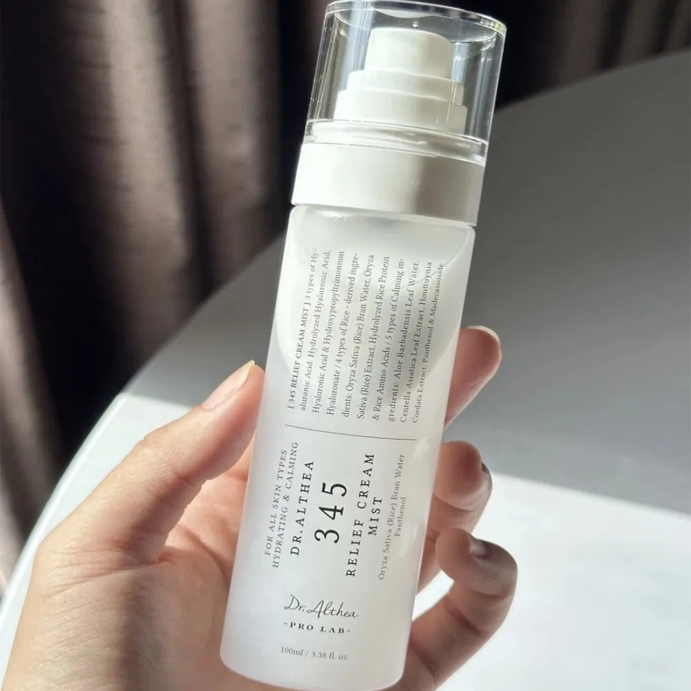 100ML Dr. Althea 345 Relief Cream Mist Moisturizing Spray Double Layer Essence Soothing Hydration Face Refreshing Skin Care