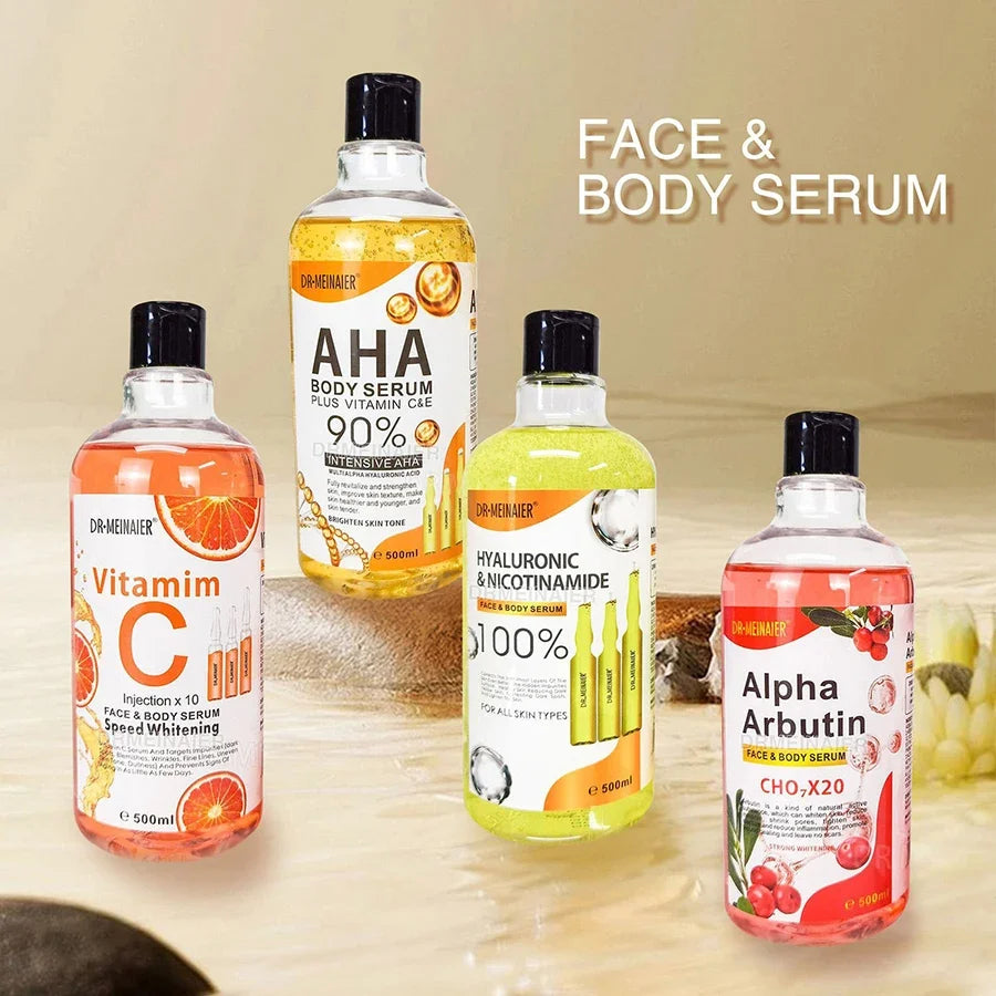 Body Lotion AHA Hydroxy Acid & VC Moisturizing Brightening Body Lotion Nourishing Moisturizing Skin Skin Care Products 500ml