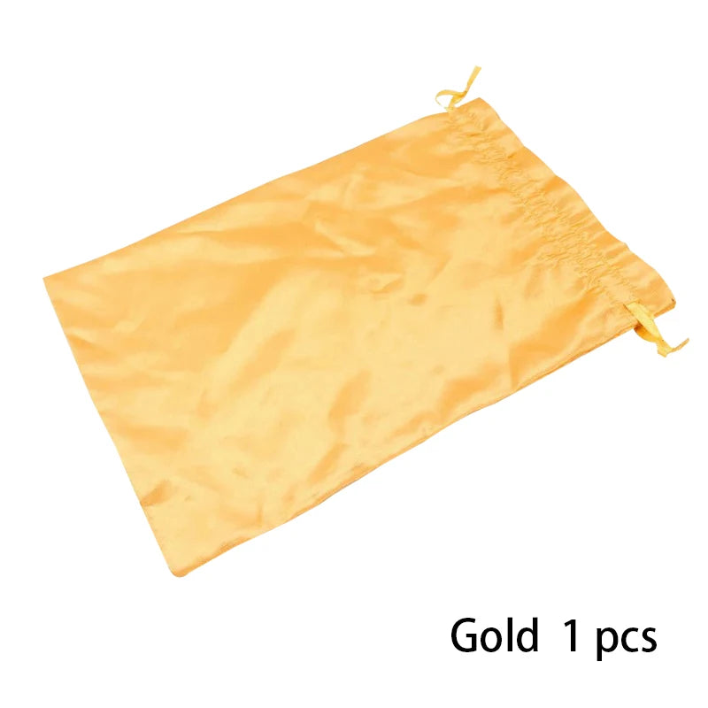 Satin Storage Bags 25*35cm wig storage Satin Wig Bags Black Pink Soft Silk Wig Bag For Hair Wig Packaging Tools