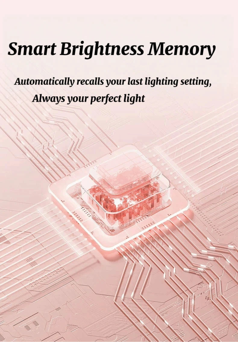 Vanity Makeup Mirror with Lights Detachable 15x Magnification 3 Color Lighting Modes Touch Screen Control 360°Rotation