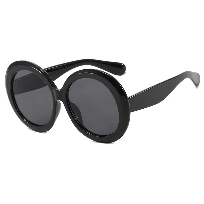 Oversized Round Sunglasses Women Men Luxury Brand Big Frame Sun Glasses Goggles Large Shades Unisex Riding Eyeglasses