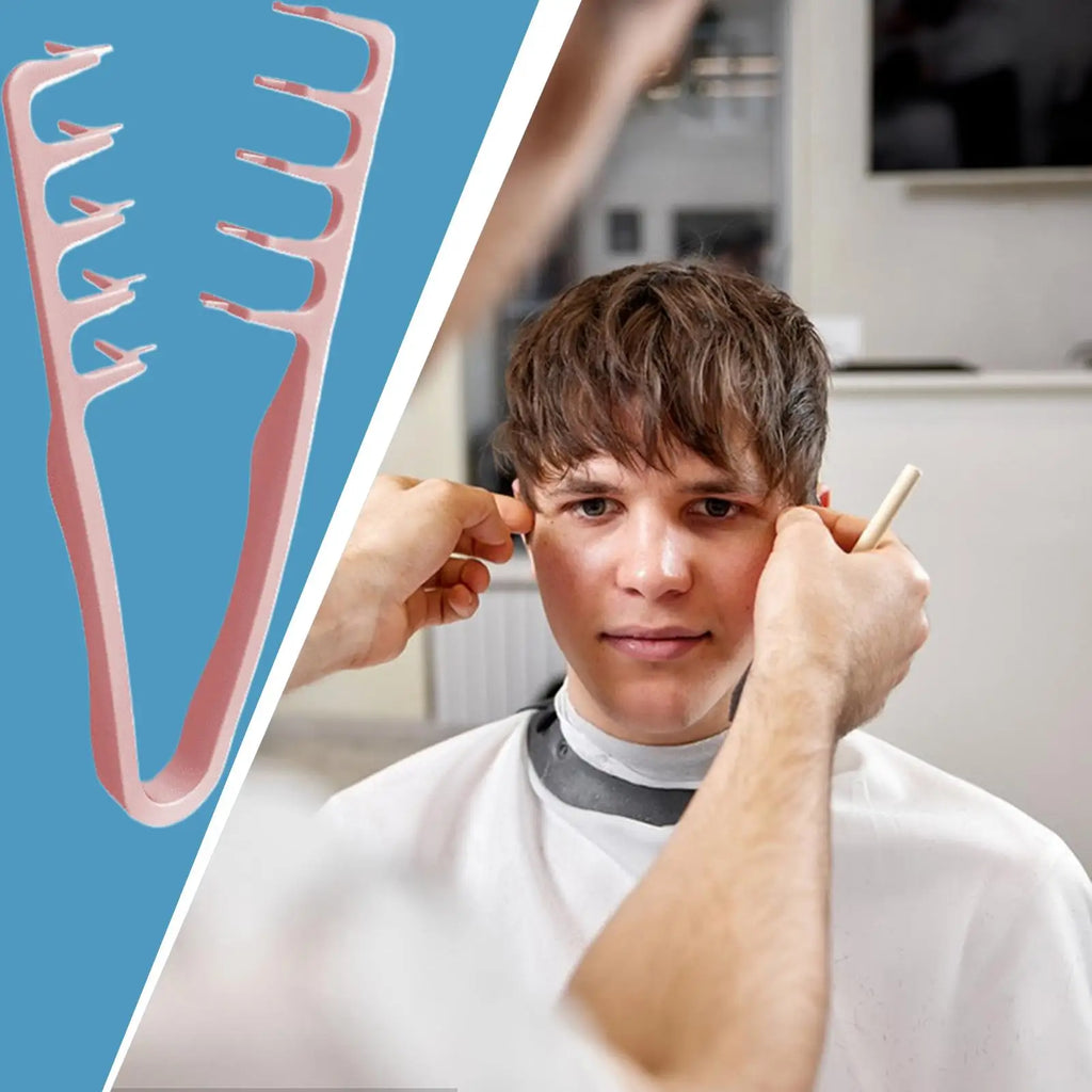 Wide Tooth Comb for Curly Hair Roots Volumizing Tool Covering Bangs Seam Grooming Tool Volumizing Wide-Tooth Hair Styling Comb