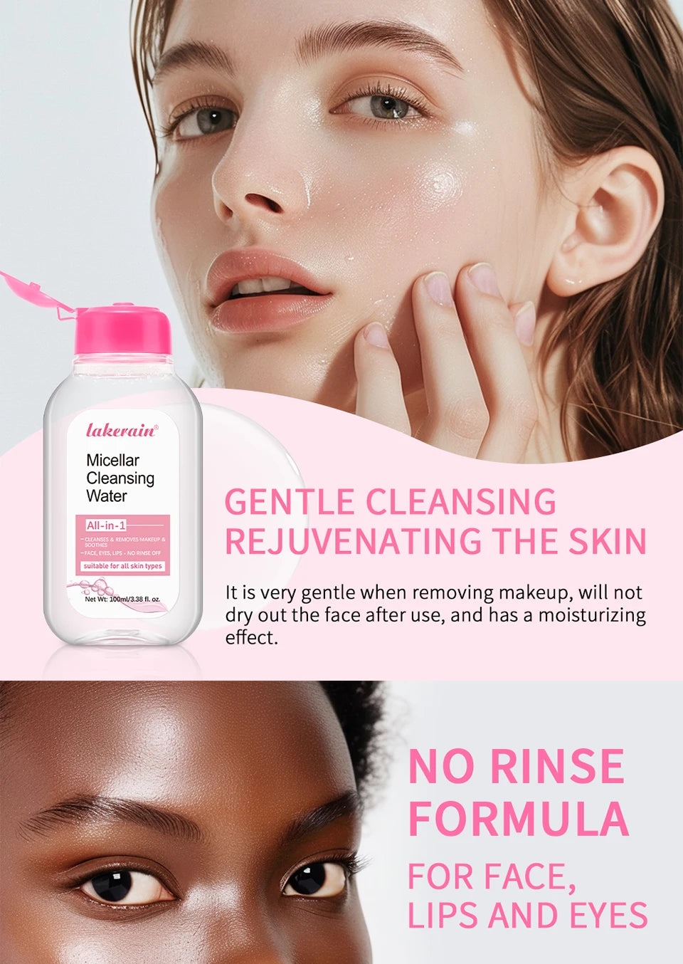 Mild Micellar Cleansing Makeup Remover Water Gentle Makeup Remover All In 1 Cleanser Rubbing Non-stimulating Korean Cosmetics