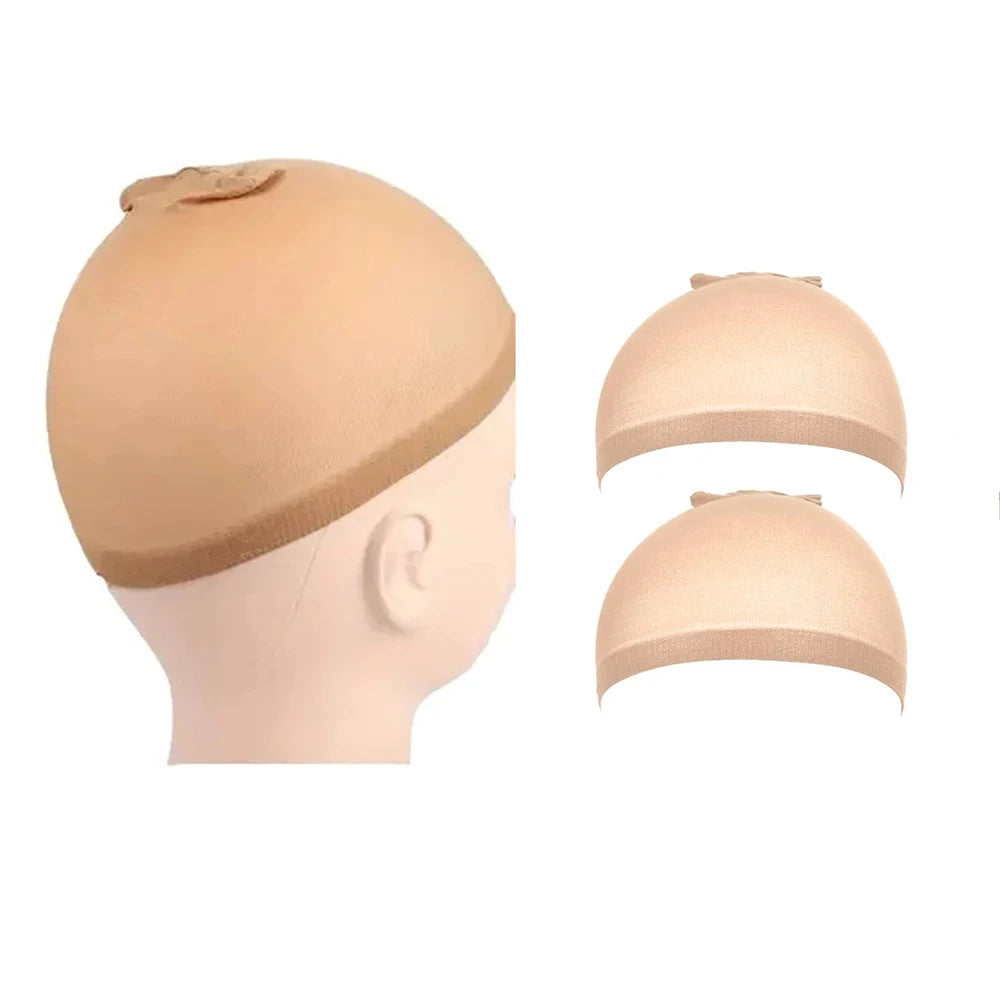 Wig Cap 2PCS Nylon Wig Caps Black Nude Wig Caps for Women Stocking Wig Caps for Halloween Cosplay for Women Men Kids Daily Use