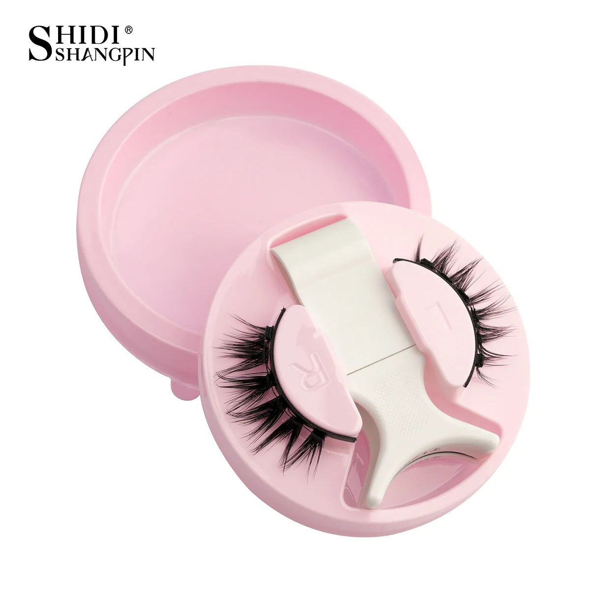 1 Pair Magnetic Lashes For Eye With Winged Ends Soft Reusable Magnetic Eyelashes Natural Look 3D False Lashes Makeup With Tool