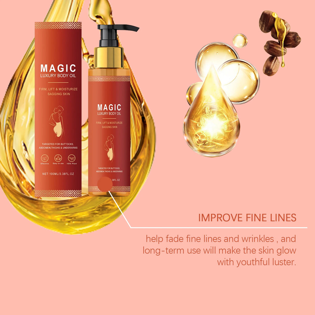 Premium Firming Magic Luxury Body Oil Moisturizing Skin Dry Rough Firming Chest Thighs Anti-Wrinkle Body Massage Care Lotion
