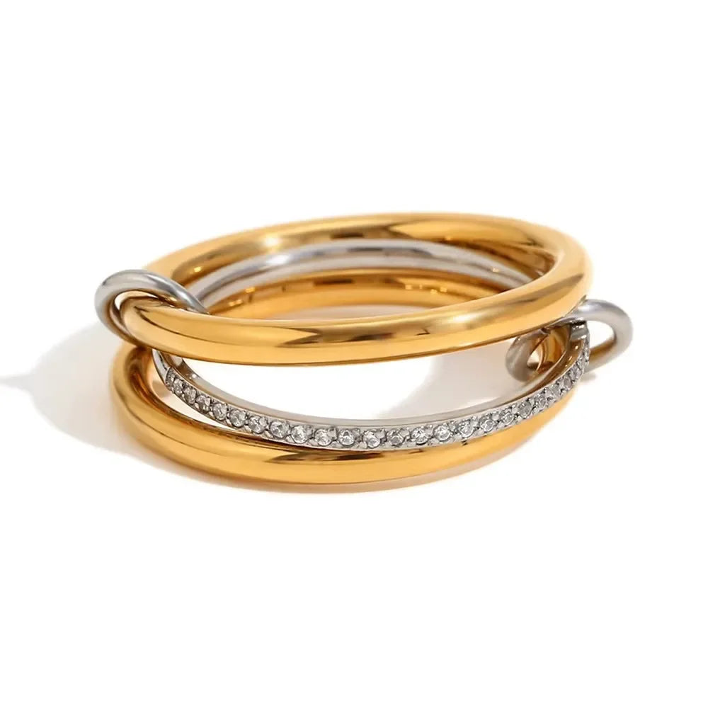 Elegant Minimalist Stackable Rings for Women Stainless Steel Perfect for Daily Commute, and Special Occasions, Everyday Rings