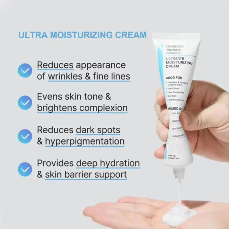 New Youthful Facial Moisturizer 100ml Nourishing Hydrating Whitening And Brightening Barrier Protection Deep Moisturizing Cream